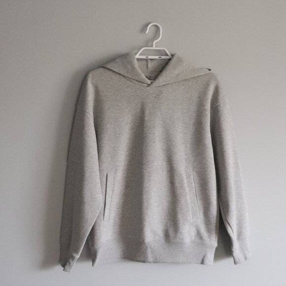 Uniqlo Unisex Grey Sz S Oversized Comfy Hooded Sweater Pullover Sweater - Picture 1 of 11